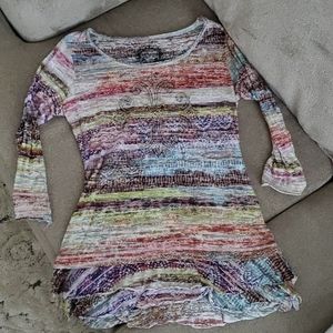 Multi colored tunic